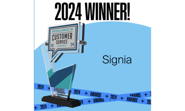 Signia Receives Excellence in Customer Service Award